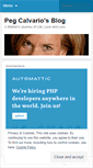 Mobile Screenshot of pegcalvario.wordpress.com
