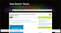 Desktop Screenshot of indiabudgettravel.wordpress.com