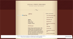 Desktop Screenshot of legalfreeebooks.wordpress.com