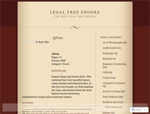Tablet Screenshot of legalfreeebooks.wordpress.com