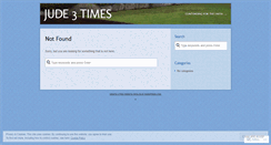 Desktop Screenshot of jude3times.wordpress.com
