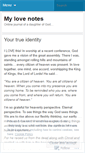 Mobile Screenshot of mylovenotes.wordpress.com