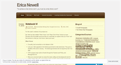 Desktop Screenshot of ericanewell.wordpress.com