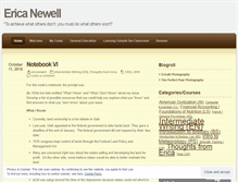 Tablet Screenshot of ericanewell.wordpress.com
