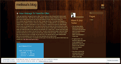 Desktop Screenshot of melissabristow.wordpress.com