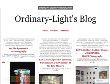Tablet Screenshot of ordinarylight.wordpress.com