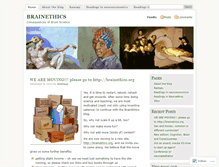 Tablet Screenshot of brainethics.wordpress.com