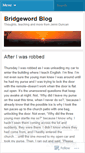 Mobile Screenshot of bridgewords.wordpress.com