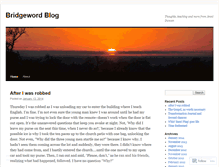 Tablet Screenshot of bridgewords.wordpress.com