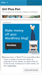 Mobile Screenshot of girlpluspen.wordpress.com