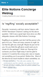 Mobile Screenshot of elitenotionsconcierge.wordpress.com
