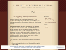 Tablet Screenshot of elitenotionsconcierge.wordpress.com