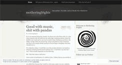 Desktop Screenshot of motheringfrights.wordpress.com