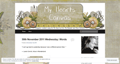 Desktop Screenshot of myheartscanvas.wordpress.com