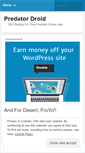 Mobile Screenshot of predatordroid.wordpress.com