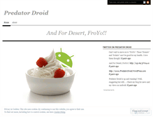 Tablet Screenshot of predatordroid.wordpress.com