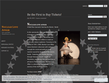 Tablet Screenshot of nuclearloveaffair.wordpress.com