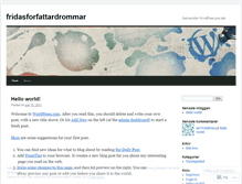 Tablet Screenshot of fridasforfattardrommar.wordpress.com