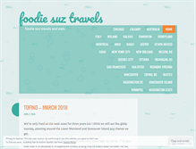 Tablet Screenshot of foodiesuztravels.wordpress.com