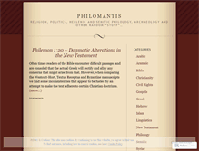 Tablet Screenshot of philomantis.wordpress.com