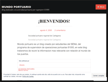 Tablet Screenshot of mundoportuario.wordpress.com