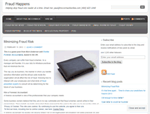 Tablet Screenshot of fraudhappens.wordpress.com
