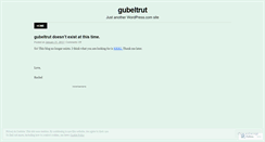 Desktop Screenshot of gubeltrut.wordpress.com