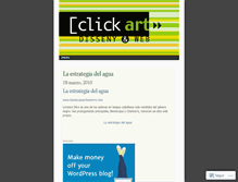 Tablet Screenshot of clickartweb.wordpress.com
