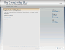 Tablet Screenshot of gamebattlesblog.wordpress.com