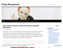 Tablet Screenshot of pangamanagement.wordpress.com