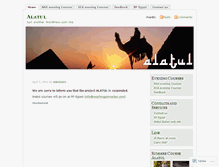 Tablet Screenshot of alatulenglish.wordpress.com