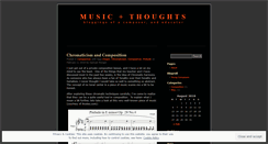 Desktop Screenshot of musicandthoughts.wordpress.com