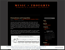Tablet Screenshot of musicandthoughts.wordpress.com