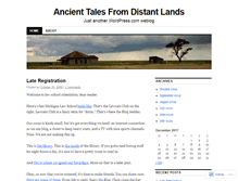 Tablet Screenshot of ancienttalesfromdistantlands.wordpress.com