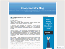 Tablet Screenshot of coopcentral.wordpress.com