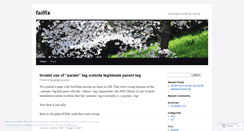 Desktop Screenshot of failfix.wordpress.com