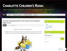 Tablet Screenshot of charlottelibrarykids.wordpress.com