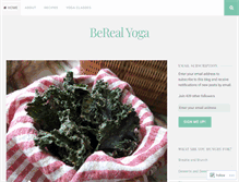 Tablet Screenshot of berealyoga.wordpress.com