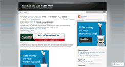 Desktop Screenshot of burnfatgetslim.wordpress.com