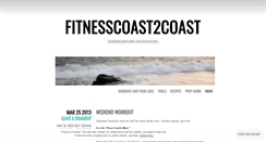 Desktop Screenshot of fitnesscoast2coast.wordpress.com