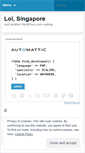 Mobile Screenshot of lolsingapore.wordpress.com