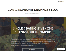 Tablet Screenshot of coraldrapings.wordpress.com