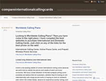 Tablet Screenshot of compareinternationalcallingcards.wordpress.com