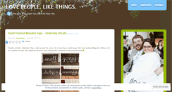 Desktop Screenshot of lovepeoplelikethings.wordpress.com