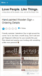 Mobile Screenshot of lovepeoplelikethings.wordpress.com