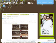 Tablet Screenshot of lovepeoplelikethings.wordpress.com