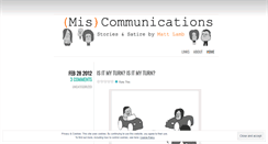Desktop Screenshot of miscommunications.wordpress.com