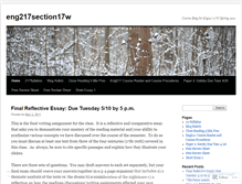 Tablet Screenshot of eng217section17w.wordpress.com