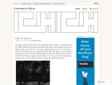 Tablet Screenshot of concreteheat.wordpress.com