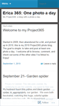 Mobile Screenshot of erica365.wordpress.com